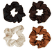 Nude Satin Scrunchies