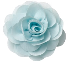 Stoffblume aus feinem Stoff auf Clip, mint