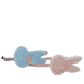 Headband Rabbit – Old Pink & Blue