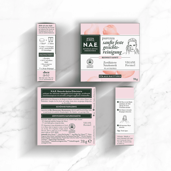 Barre de nettoyage solide pour le visage
