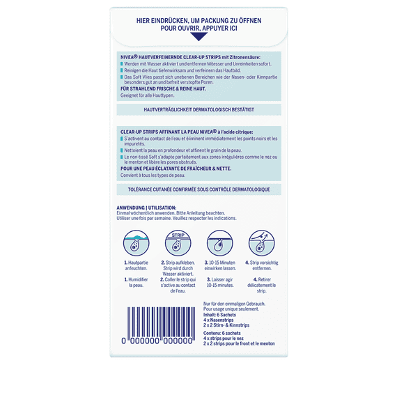 Clear-up Strips Affinant la Peau