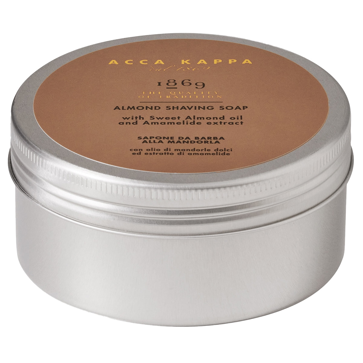 Almond Shaving Soap in Alu Bowl