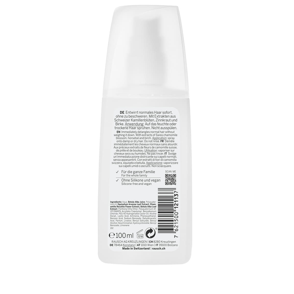 Entwirr-Spray mit Schweizer Kräutern