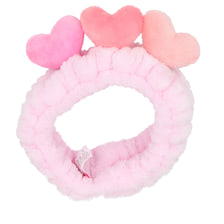 Bandeau cheveux cœurs peluche