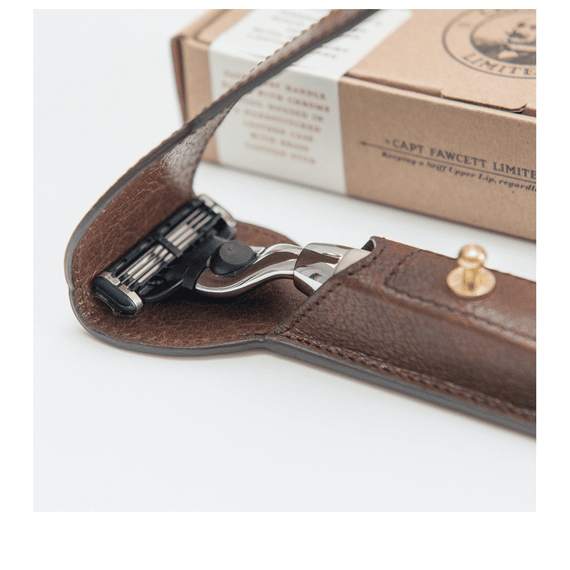 Leather Pouch for Razor