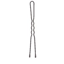 Épingles À Cheveux Ondulées, En U Avec Gouttes D'époxy, 75 mm, 250 Pcs. – Noir