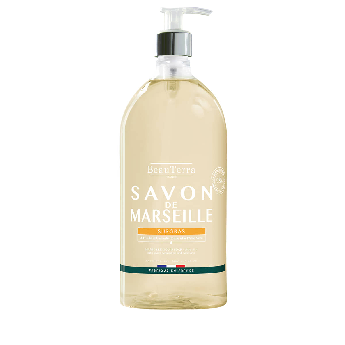 Savon liquide de Marseille surgras à l'amande fl