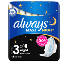 Assorbenti Igienici Night con Ali - 12 Pz.