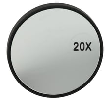 Spiegel mit Saugnäpfen – Schwarz, x20
