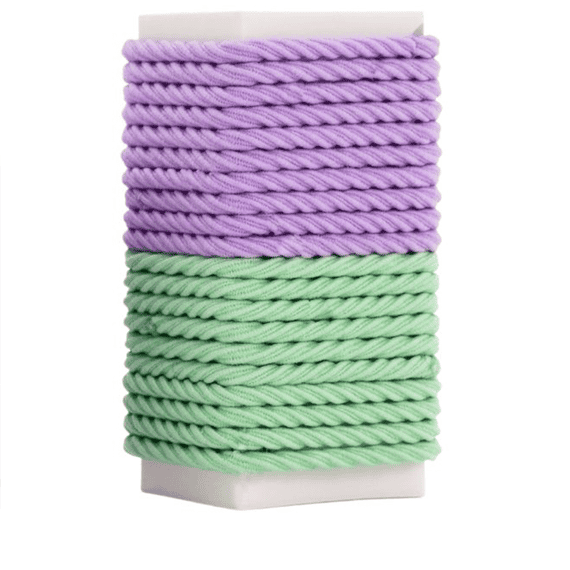 Mini Haargummis (20 Stück - Mint & Violett - Mischpaket)