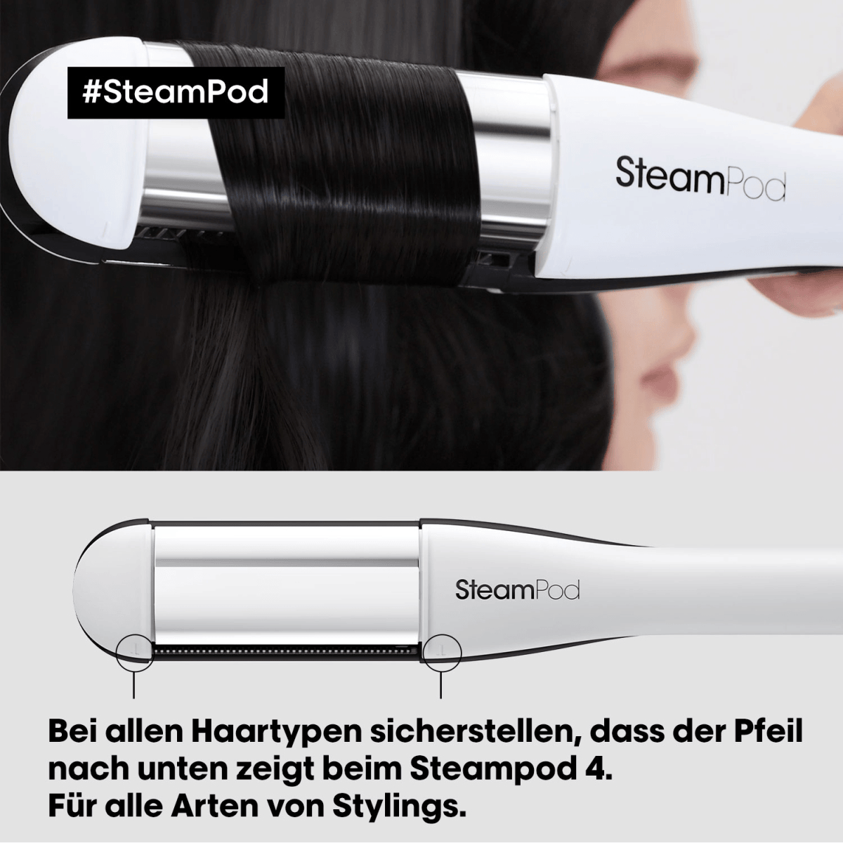 SteamPod 4, Glätteisen mit Dampftechnologie