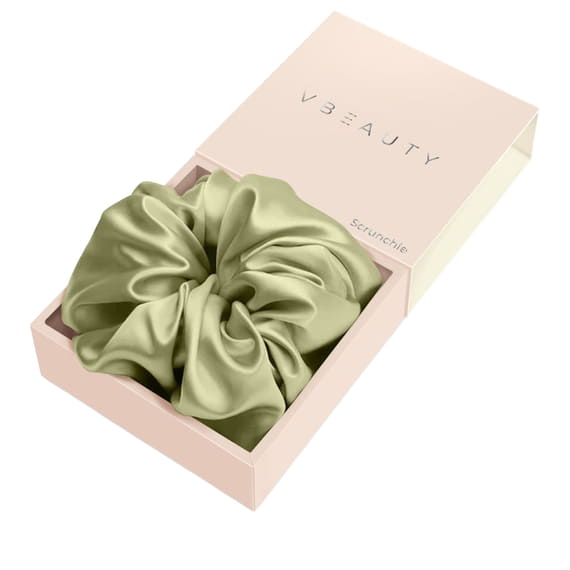 Premium Seiden Scrunchie Matcha
