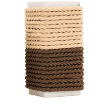 Mini Hair Ties (20 pieces - Brown & Beige - mixed package)