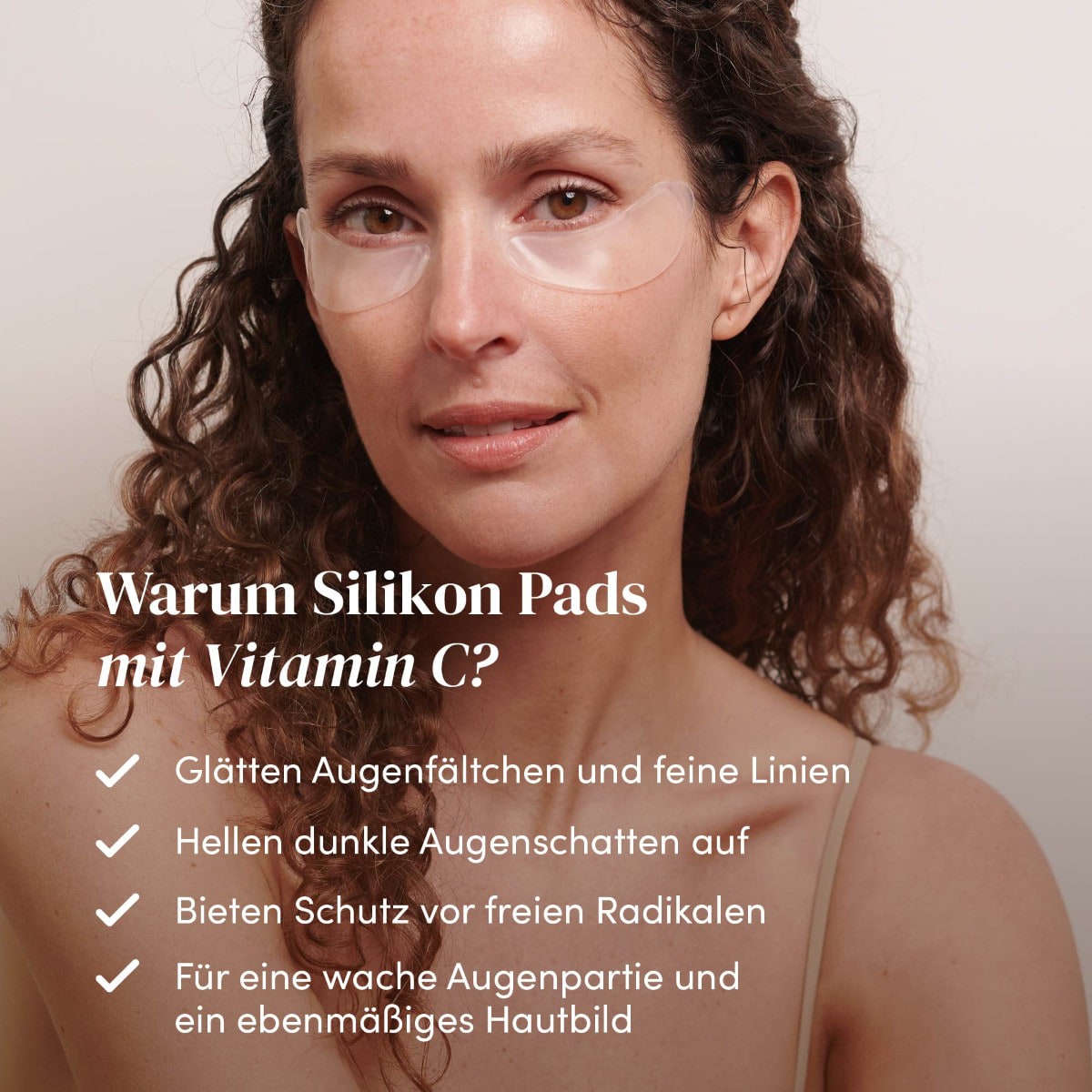 Wiederverwendbare Augen Pads mit Vitamin C