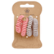 Sprial hair pin yoga 4 cm 4 pieces, matt, old rose and light grey