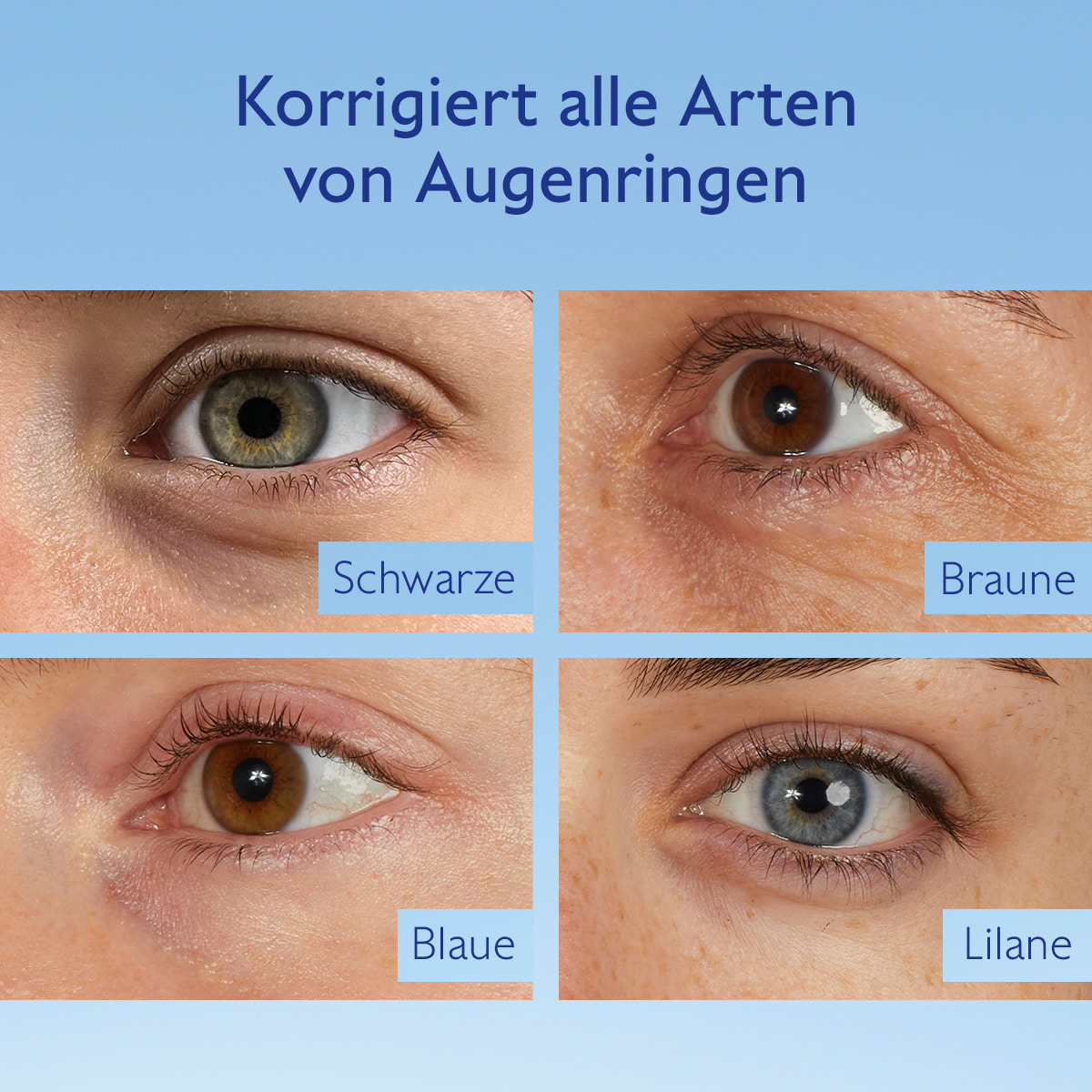 Aufhellende Augenpflege