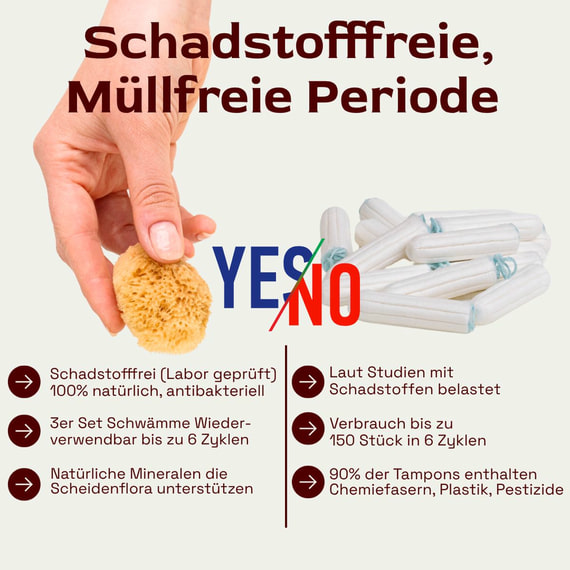 Starterkit: Menstruationsschwämme M - 3 Stk.