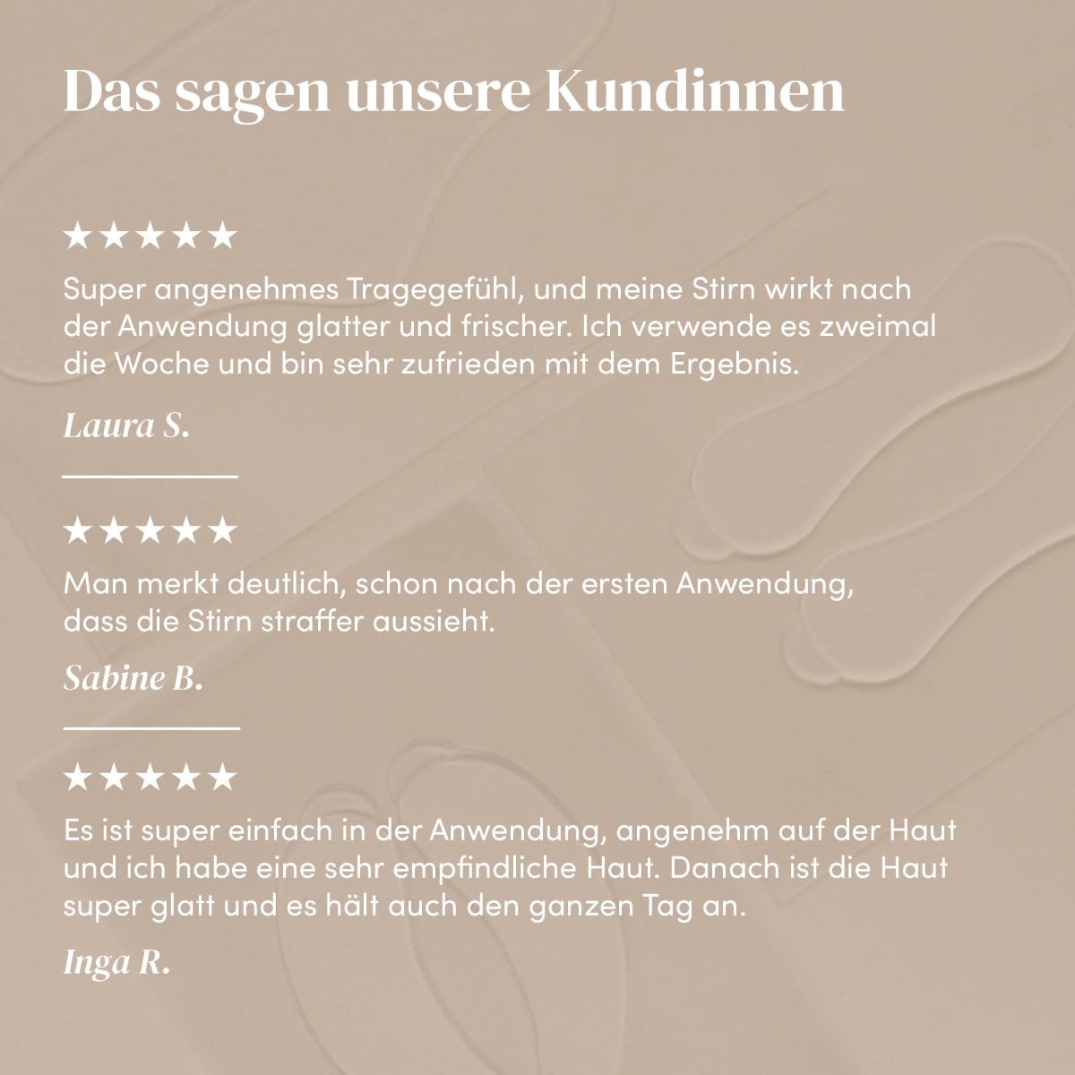Wiederverwendbares Stirnpad Hyaluron «fantastic forehead»