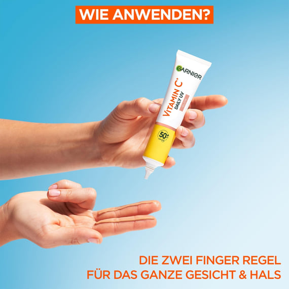 Vitamin C Tägliches Sonnenfluid Glow mit LSF 50+