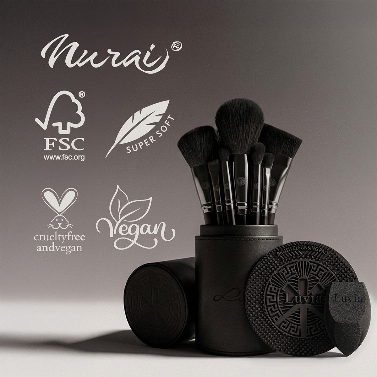 Prime Vegan Pro Brush Set - Black