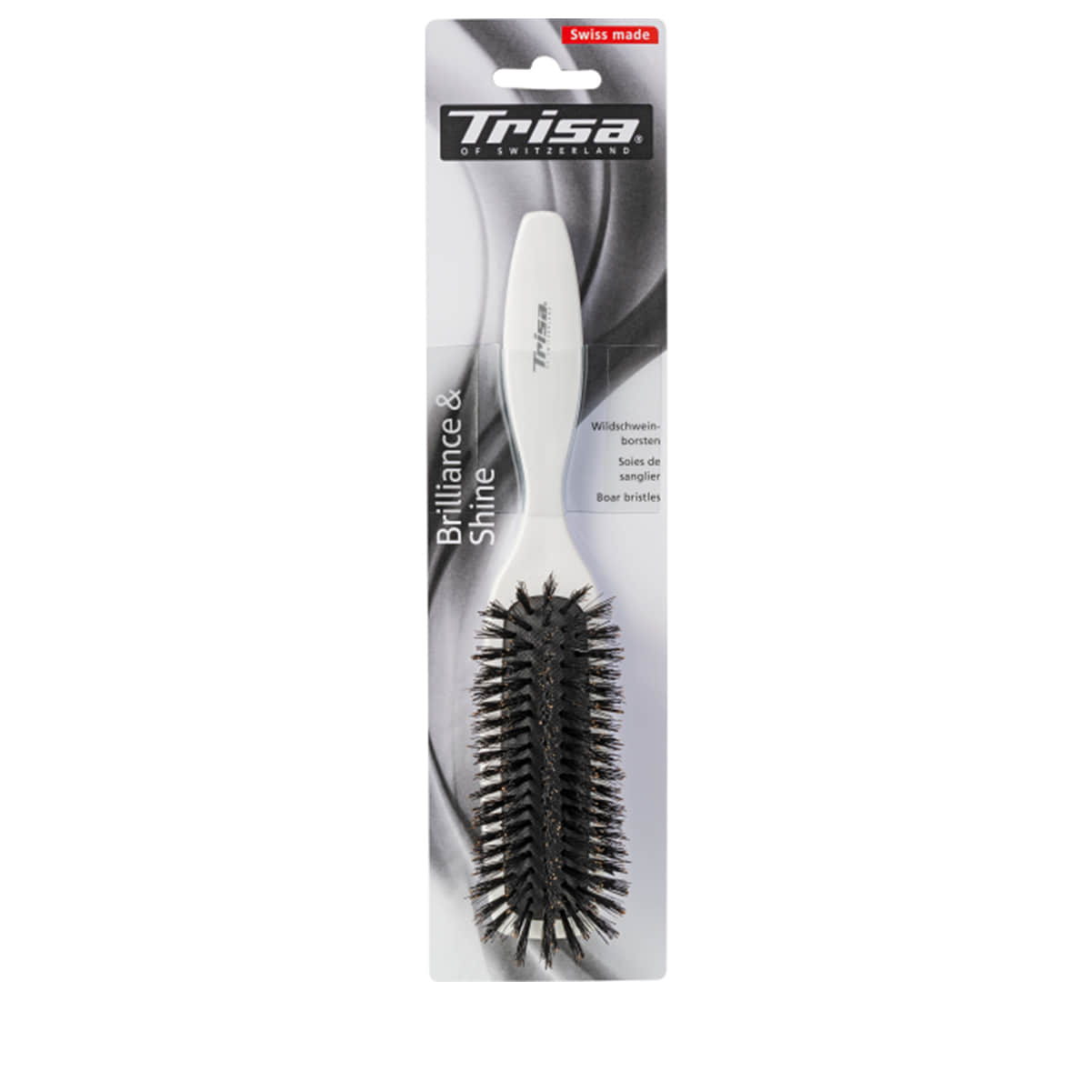 Hairbrush Basic Brilliance & Shine - medium Wild Boar Bristle Brush