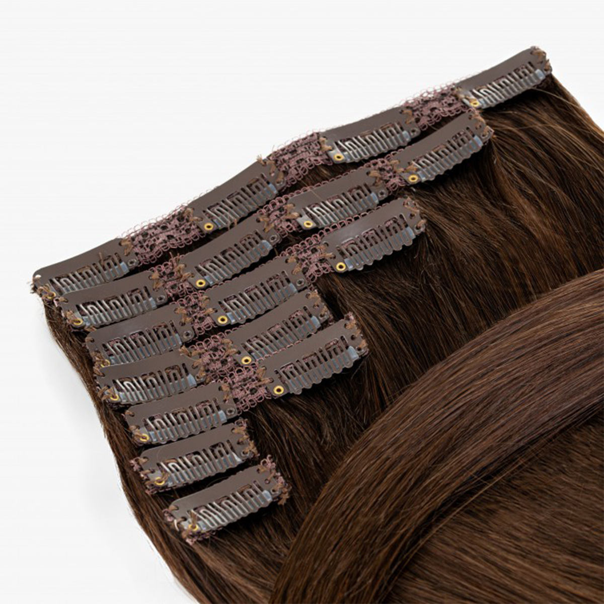 Full Head Extensions 50/55 cm - 32, Mahogany Brown