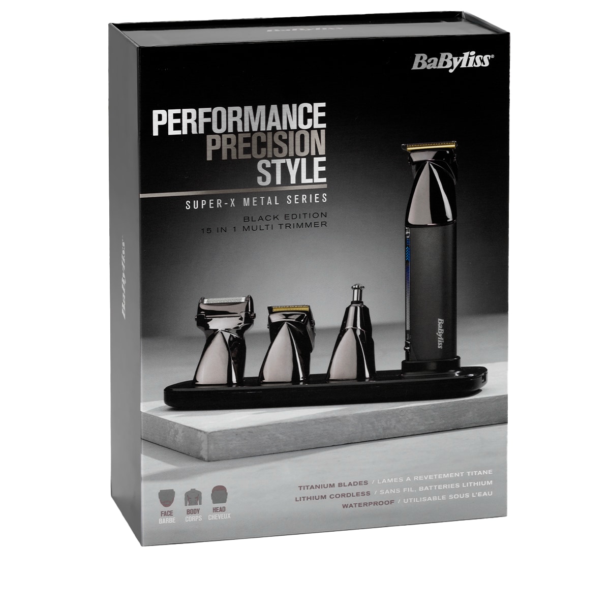 Multitrimmer 15 en 1 Super-X Metal Series Senza Filo MT991E