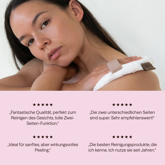 Wiederverwendbare Peeling- & Reinigungspads Gesicht - 2er Set