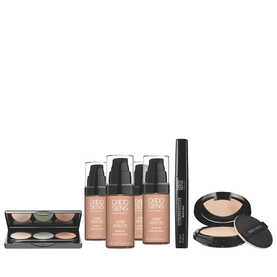 Concealer (yellow, green, beige)