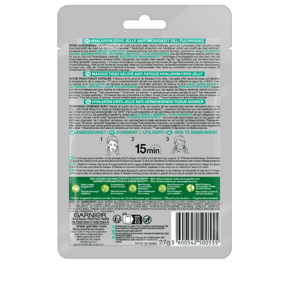 Maschera viso in gel cryo jelly