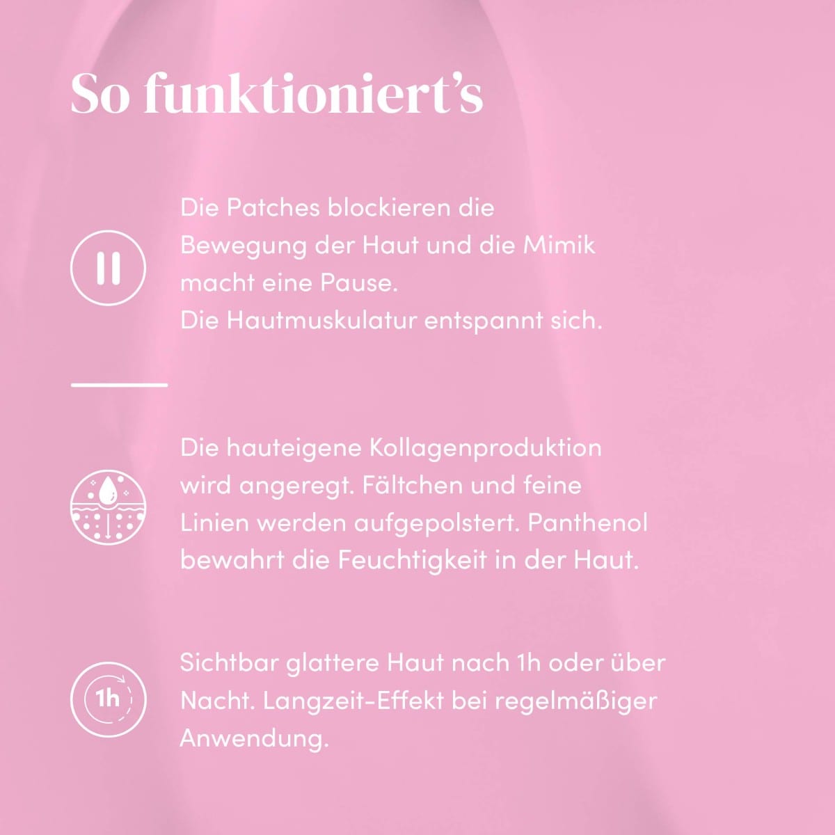 Gesicht Patches mit Panthenol
