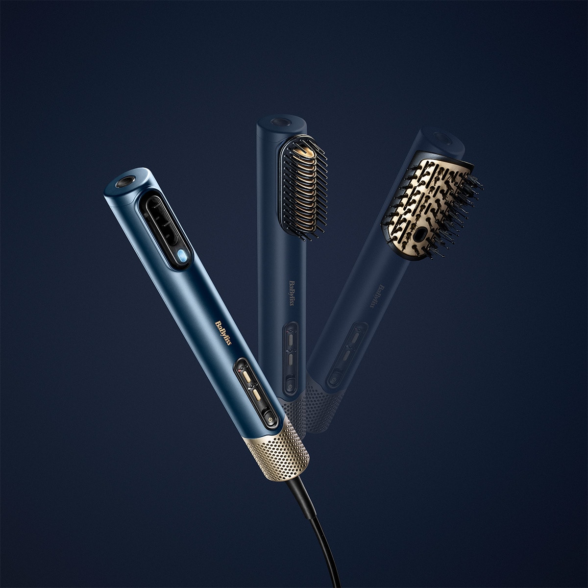 Brosse Soufflante Air Wand bleu/or AS6550CHE