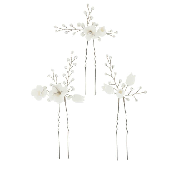 Épingles À Cheveux Fines Avec Fleurs