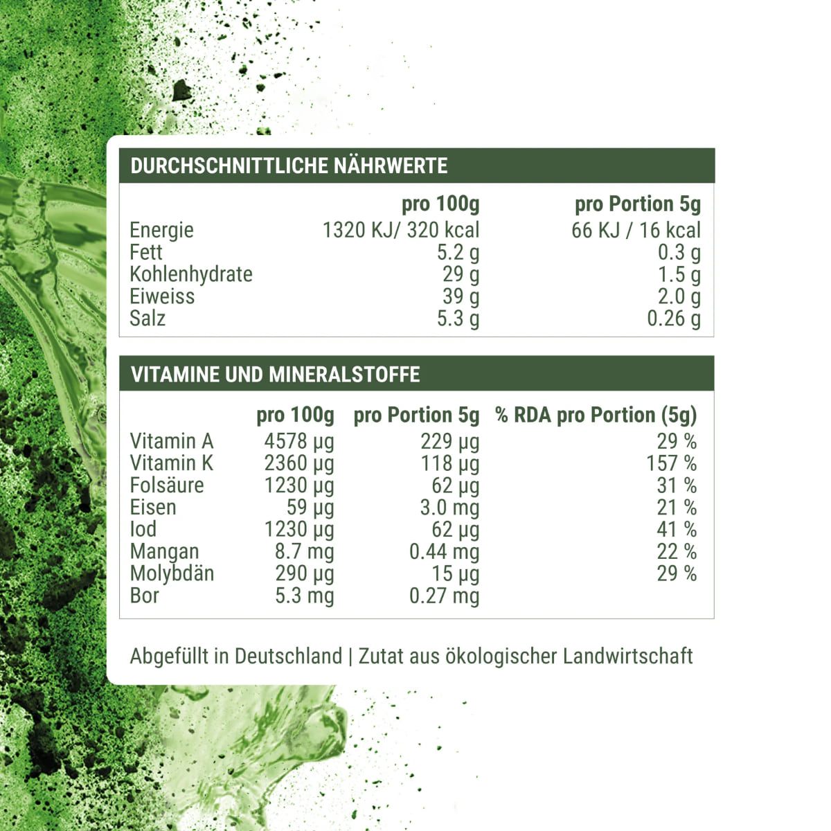 Bio Urweizengras Saftpulver Kamut Khorasan