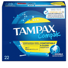 Compak Tampons Regular - 22 Pz.