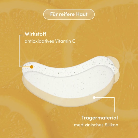 Wiederverwendbare Augen Pads mit Vitamin C
