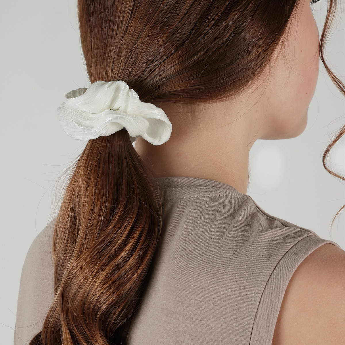 Scrunchie Yoga - Print, Rosa & Hellbraun