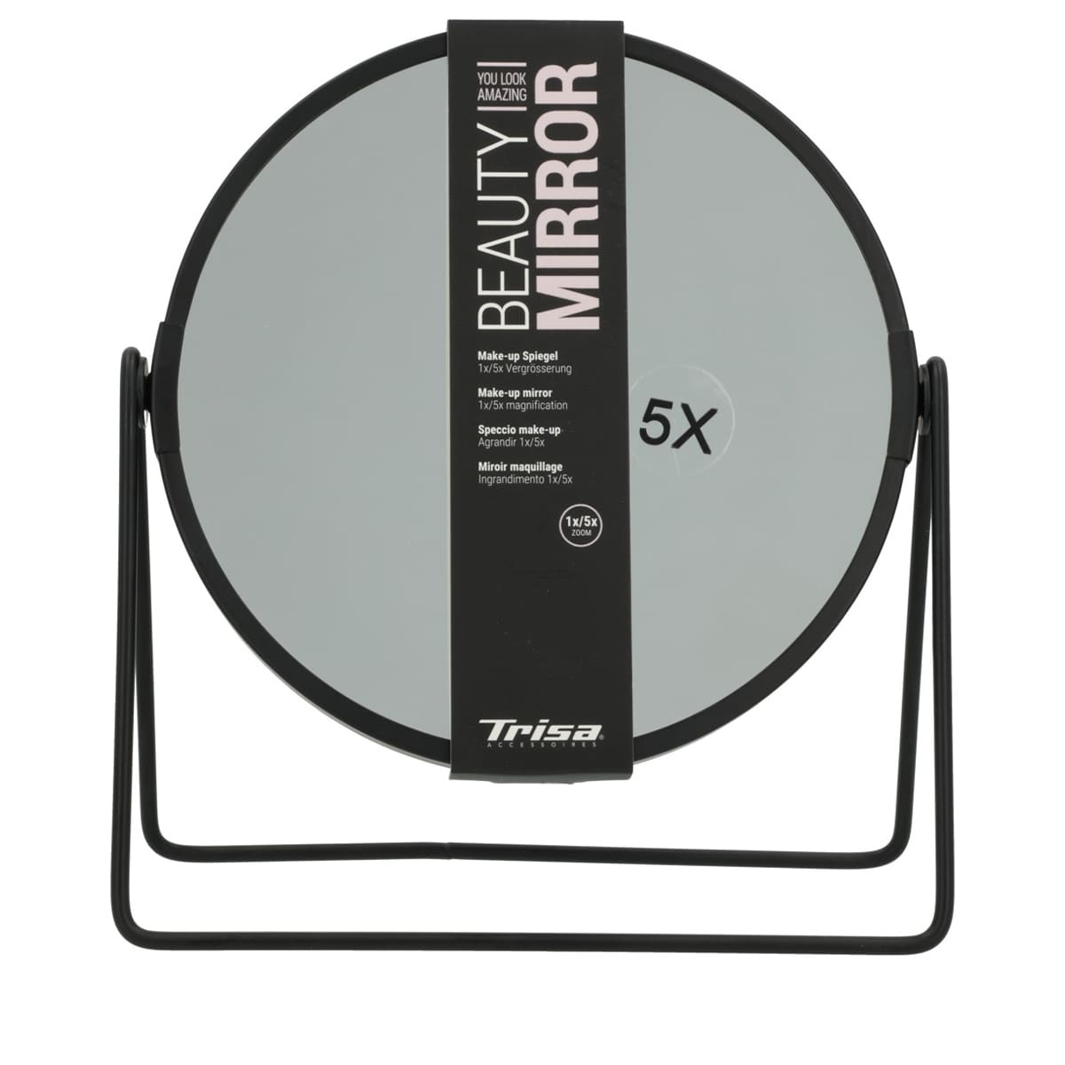 Make-up Mirror - black, x1 and x5