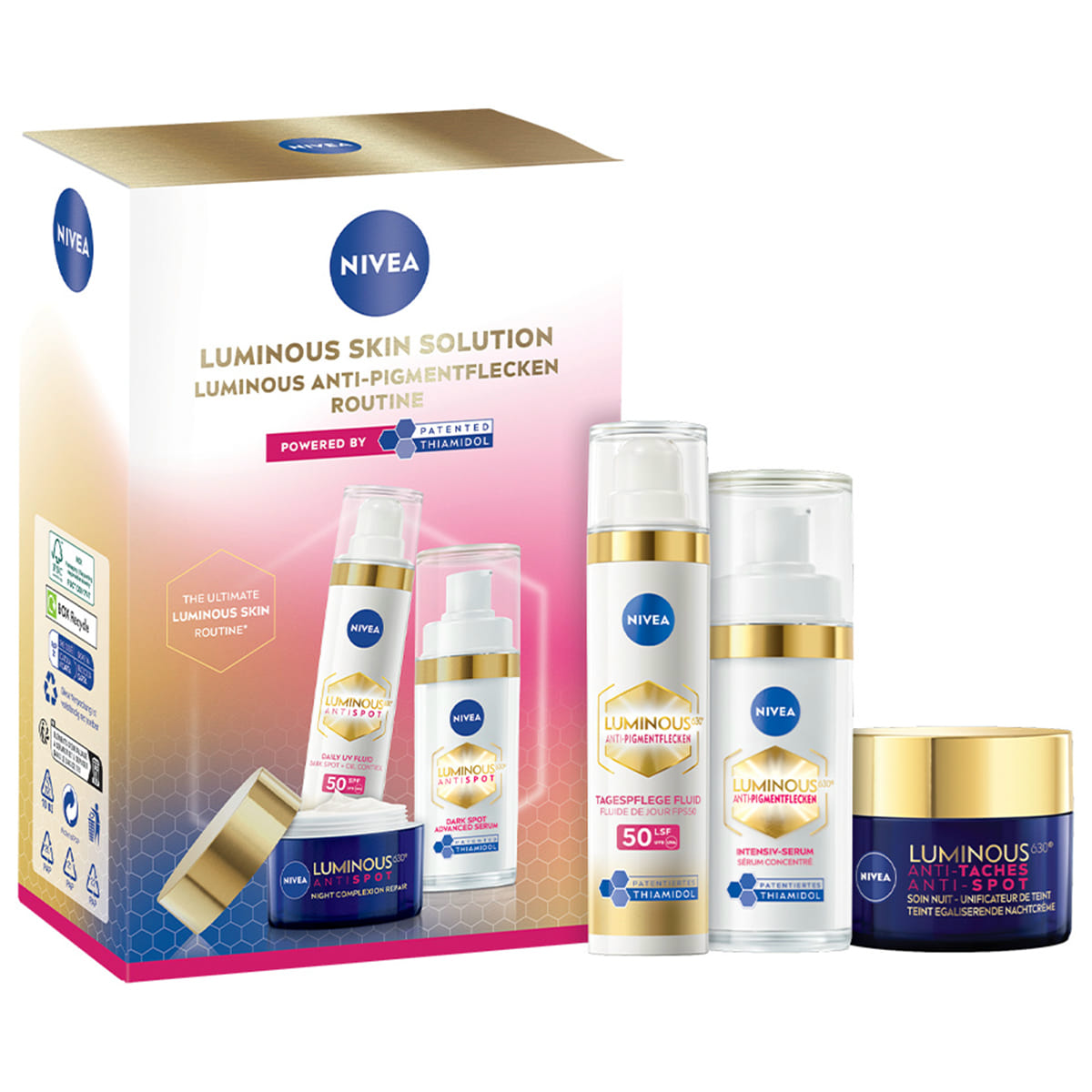 Coffret Luminous630 - Jour, Nuit & Sérum Intensif