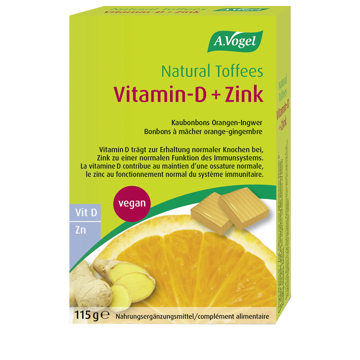 Natural Toffees Vitamin D + Zink
