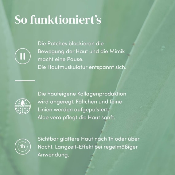 Gesicht Patches mit Aloe Vera