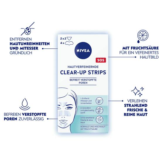 Clear-up Strips Affinant la Peau
