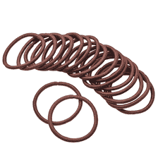 Élastiques À cheveux Épais, Ø 45 mm, 20 pcs. - Marron