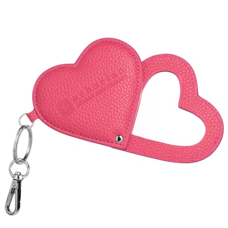 Pocket mirror heart