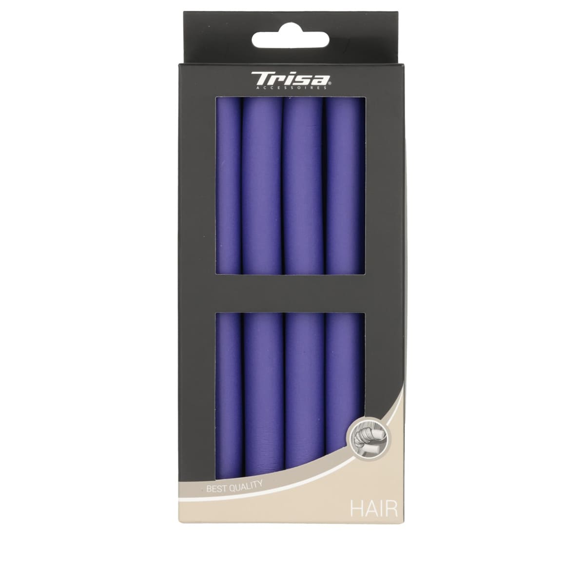 Bigoudi Parabole violet 16 mm, 10 Pcs.