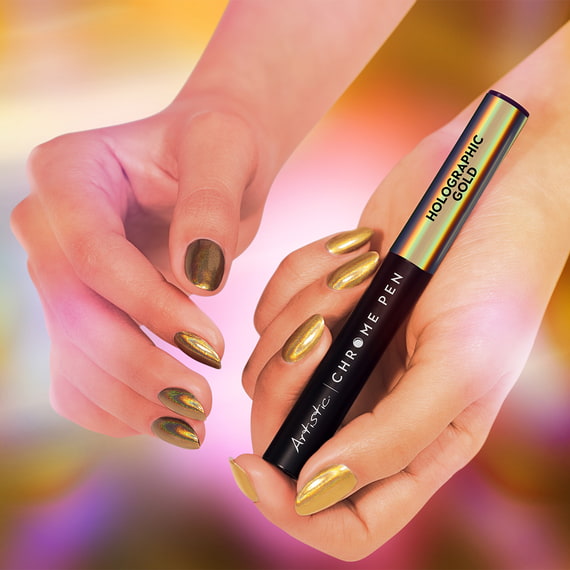 Chrome Pen Holographic Gold