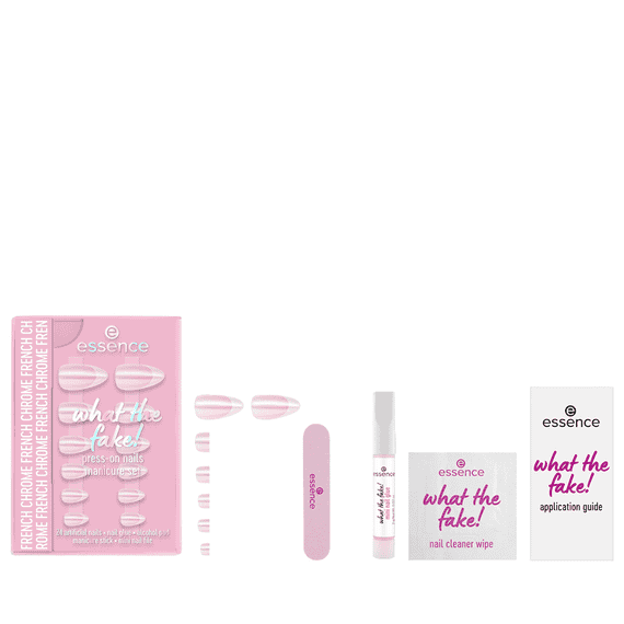 Press-On Nails Manicure Set - 05 French Chrome