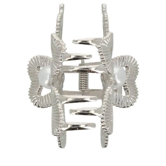Flower Clip - Silver