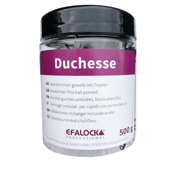 Haarklemmen Duchesse 70 mm Schwarz