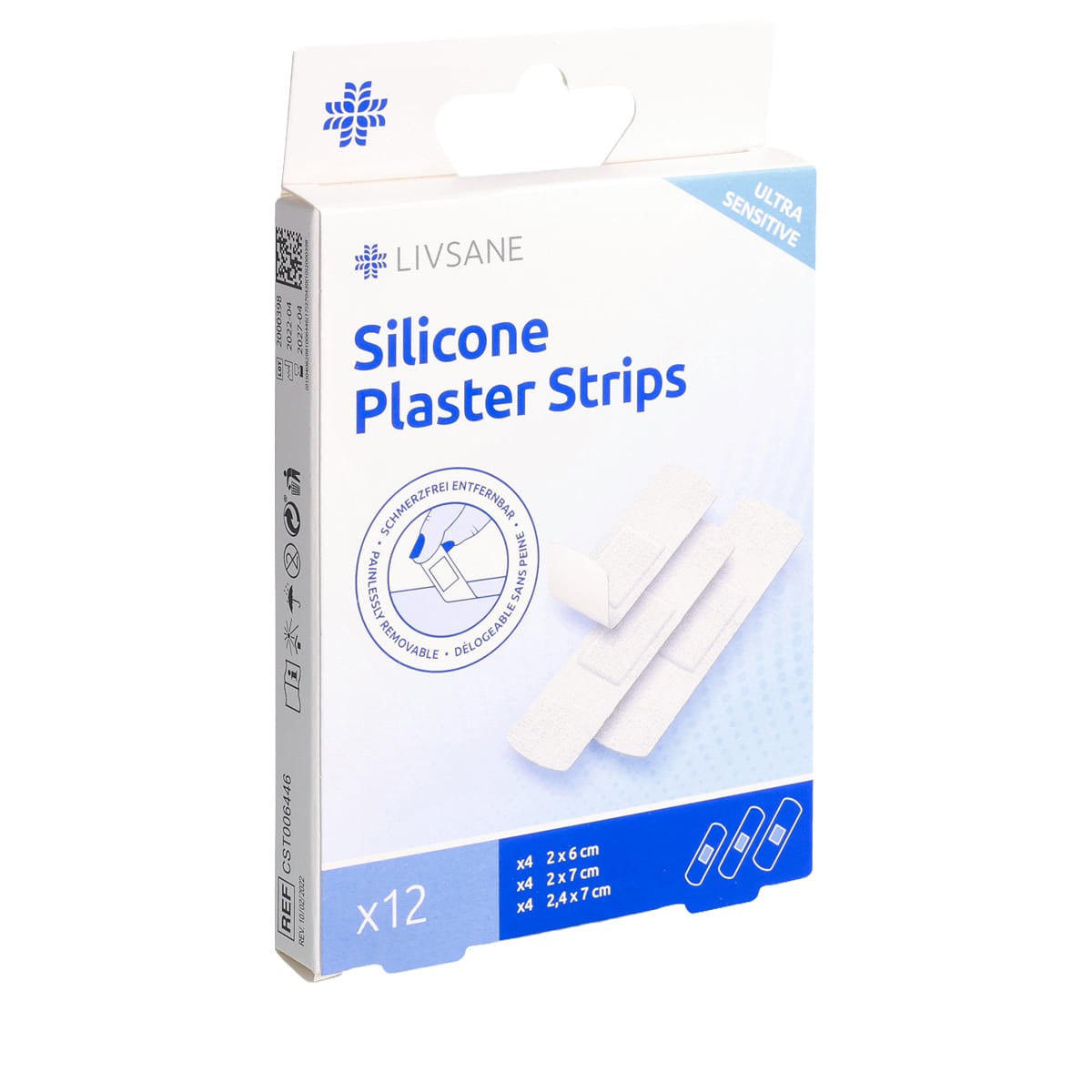 Strisce cerotto silicone ultra sensibile - 12 pz.